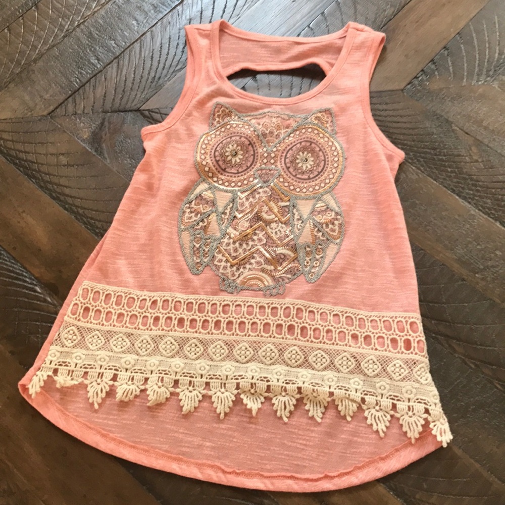 Coral girls tank size small